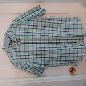 Chaps short sleeve Shirt men's size large easy care